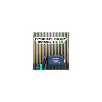 Powerdex PD-9100 30 W 2800 Lümen Zoomlu Şarjlı Profesyonel Avcı El Feneri