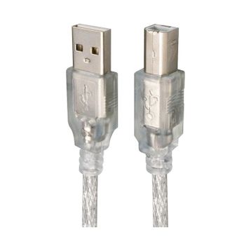 Powermaster 1.5 m Şeffaf Yazıcı USB Kablo