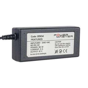 Powermaster 12V-3A Akü Şarj Adaptörü
