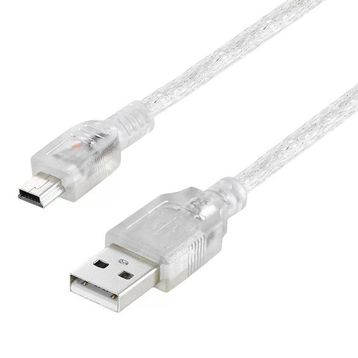 Powermaster 16731 USB 2.0 5 m Şeffaf USB Am/Mini 5 Pin Kablo