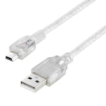 Powermaster 16731 USB 2.0 5 m Şeffaf USB Am/Mini 5 Pin Kablo
