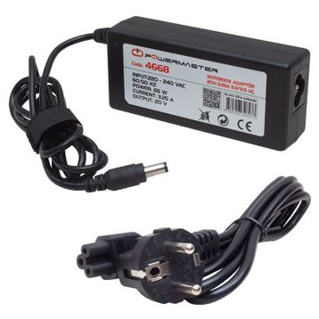 Powermaster 20 Volt - 3.25 Amper 5.5x2.5 Amper Ibm Notebook Adaptör