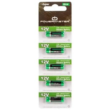 Powermaster 27A 12 V 5'li İnce Alarm Pili