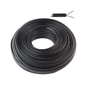 Powermaster 2'li 100 mt Siyah Flat Köken Telefon Kablosu