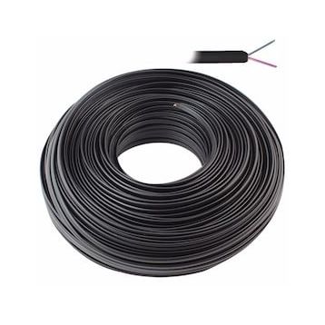 Powermaster 2'li 100 mt Siyah Flat Köken Telefon Kablosu