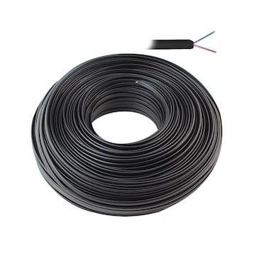 Powermaster 2'li 100 mt Siyah Flat Köken Telefon Kablosu