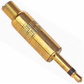 Powermaster 3.5 mm Mono Gold Metal Jack Fiş