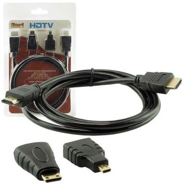 Powermaster 3 in 1 Set 1.5 m HDMI Kablo
