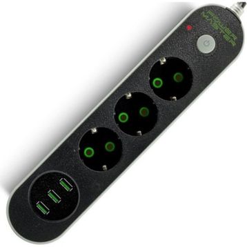 Powermaster 3 Usb Çıkış 3'lü Aşırı Yük Korumalı Priz