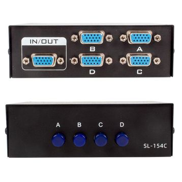 Powermaster 4 Port Vga Switch