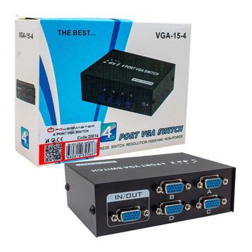 Powermaster 4 Port Vga Switch