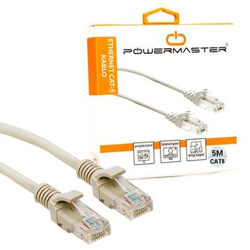 Powermaster 5 m Cat5 Orjinal Başlıklı Ethernet Kablosu