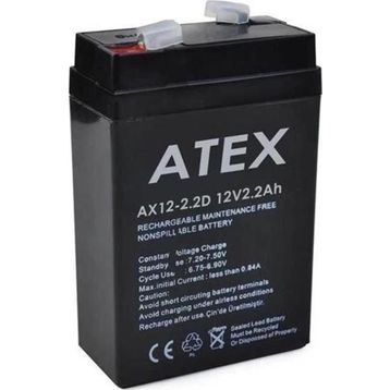 Powermaster 70x46x101 mm 12 Volt 2.2 Amper Dik Kare Akü