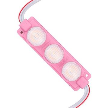 Powermaster 74x20 mm 3030 Çip 12 Volt 3 Watt Pembe Led Modül