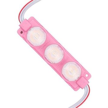 Powermaster 74x20 mm 3030 Çip 12 Volt 3 Watt Pembe Led Modül