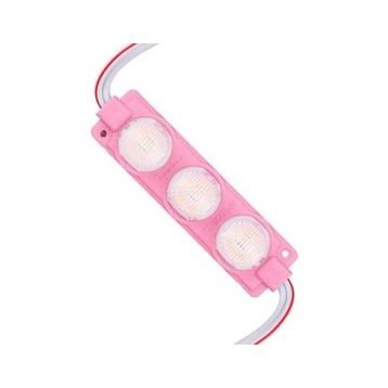 Powermaster 74x20 mm 3030 Çip 12 Volt 3 Watt Pembe Led Modül