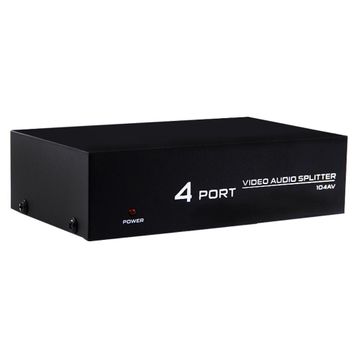 Powermaster AV-104 4 Port Video Audio Splitter