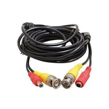 Powermaster Bnc-Bnc Dişi-Erkek Jack'lı 15 Metre Kablo+Power Kablo