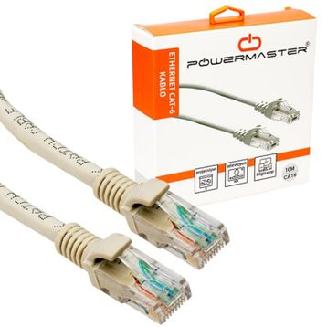 Powermaster Cat 6 10 m Patch Network Ethernet Kablo