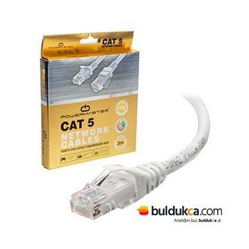 Powermaster Cat5 3 m Ethernet Kablo