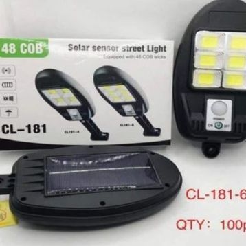 Powermaster CL-181-6 48 Cob Ledli 3 Modlu Sensörlü Solar Sokak Duvar Lambası
