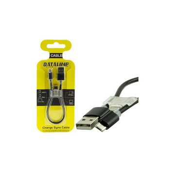 Powermaster Dataline Android Serisi Type C Aparatlı Örgülü Kısa Şarj Kablosu