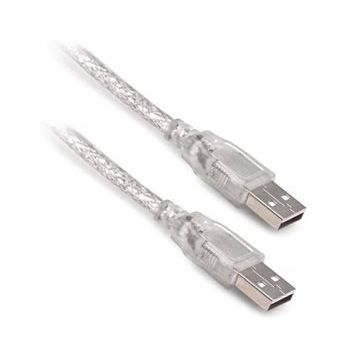 Powermaster Erkek-Erkek Şeffaf 5 m Usb Kablo