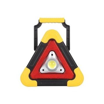 Powermaster HB-6609 Solar Şarjlı 500 Lümen Çok Fonksiyonlu Üçgen Reflektör Işıklı İkaz Lambası