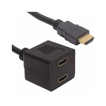 Powermaster HDMI 30 cm Erkek-HDMI Dişi X2 Adaptör HDMI Çoklayıcı