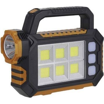 Powermaster HS-8029-7-B 3 Çalışma Modlu 6 Cob Ledli Taşınabilir Solar Lamba