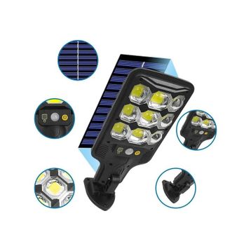 Powermaster HS-8037B Solar Güneş Enerjili Cob Ledli Hareket Sensörlü Led Bahçe Aydınlatması