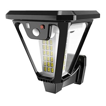 Powermaster HS-V83 Solar Panelli 3 Modlu Kumandalı Hareket Sensörlü 100 SMD Ledli Şarjlı Duvar ve Bahçe Lambası