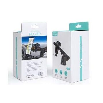 Powermaster JX-007 Vantuzlu Boy Ayarlı Siyah Araç İçi Telefon Tutucu