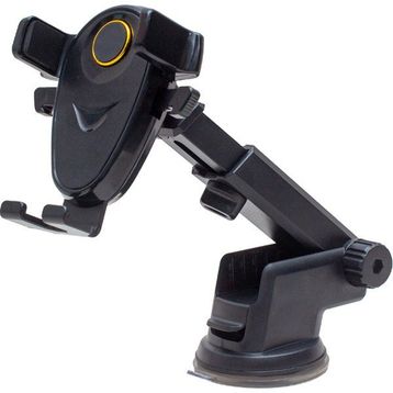 Powermaster JX-007 Vantuzlu Boy Ayarlı Siyah Araç İçi Telefon Tutucu