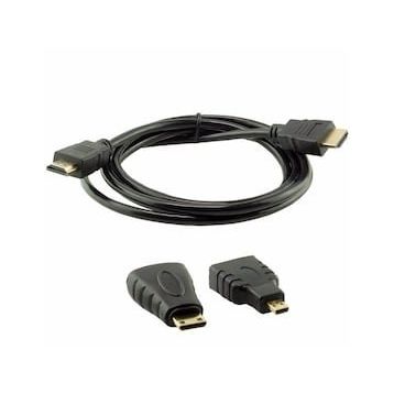 Powermaster MICRO HDMI HDMI*MİNİ HDMI HDMI HDMI 1,5 m 3'lü Set Kablo