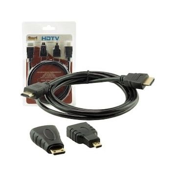 Powermaster MICRO HDMI HDMI*MİNİ HDMI HDMI HDMI 1,5 m 3'lü Set Kablo