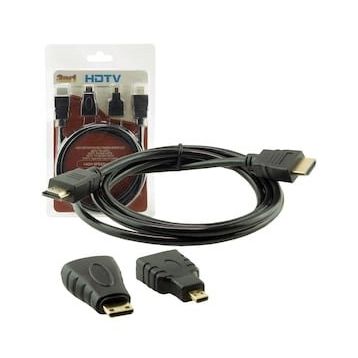 Powermaster MICRO HDMI HDMI*MİNİ HDMI HDMI HDMI 1,5 m 3'lü Set Kablo