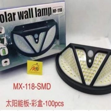 Powermaster MX-118 118 SMD Ledli Hareket Sensörlü Üç Modlu Solar Duvar Lambası