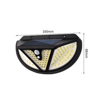 Powermaster MX-118 118 SMD Ledli Hareket Sensörlü Üç Modlu Solar Duvar Lambası
