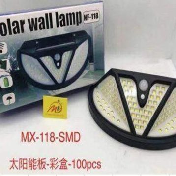 Powermaster MX-118 118 SMD Ledli Hareket Sensörlü Üç Modlu Solar Duvar Lambası