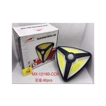 Powermaster MX-1219B 150 Cob Ledli Sensörlü 3 Modlu Solar Duvar Lambası