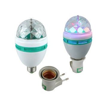 Powermaster PM-14620 Animasyonlu Renkli E27 Dönen Lamba