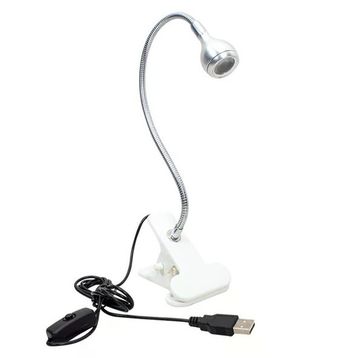Powermaster PM-20042 COB LED Akrobat Mandallı USB 6500K Beyaz Masa Lambası