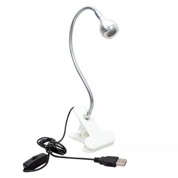 Powermaster PM-20042 COB LED Akrobat Mandallı USB 6500K Beyaz Masa Lambası