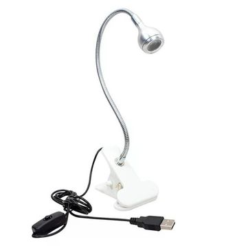 Powermaster PM-20042 COB LED Akrobat Mandallı USB 6500K Beyaz Masa Lambası