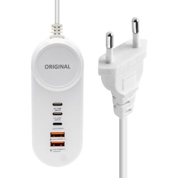 Powermaster PM-20659 25W 2 Type-C + 2 USB Şarj Adaptörü