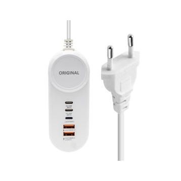Powermaster PM-20659 25W 2 Type-C + 2 USB Şarj Adaptörü