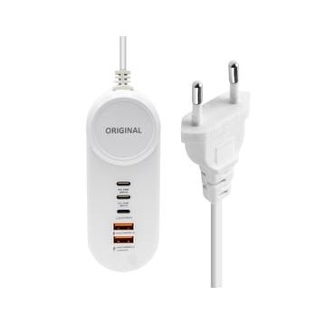 Powermaster PM-20659 25W 2 Type-C + 2 USB Şarj Adaptörü