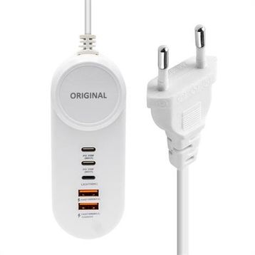 Powermaster PM-20659 25W 2 Type-C + 2 USB Şarj Adaptörü