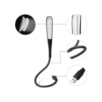 Powermaster PM-24561 14 Ledli Siyah Esnek USB Led Lamba